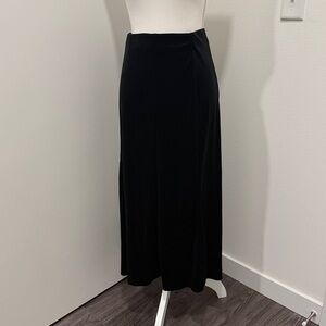 Zara velvet midi skirt